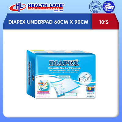 DIAPEX UNDERPAD 60CMx90CM (10'S)